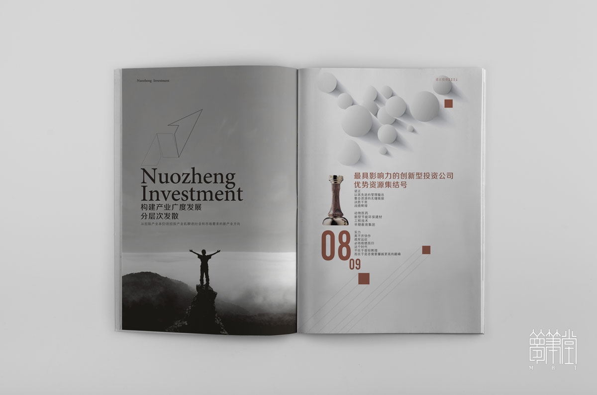 四川诺正投资管理公司画册设计
