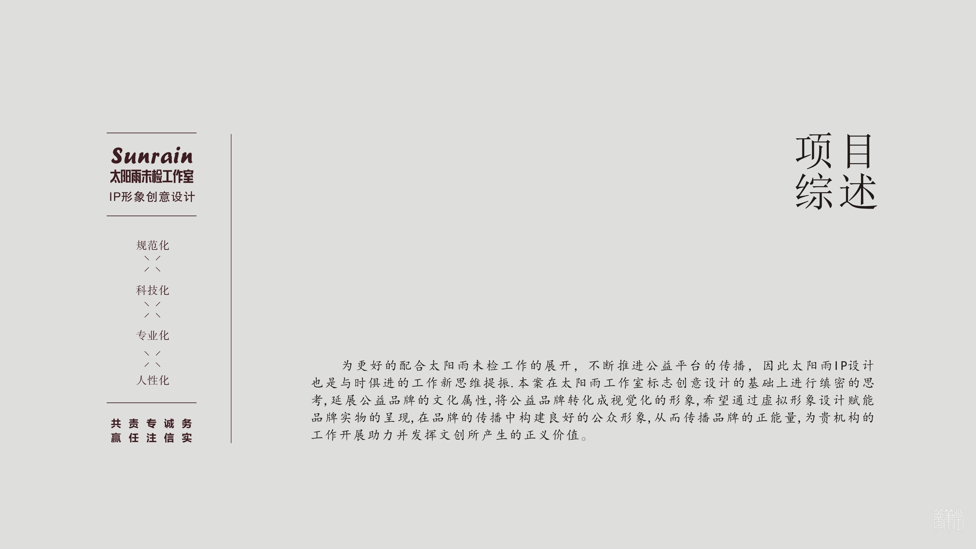 太阳雨未检公益品牌IP形象